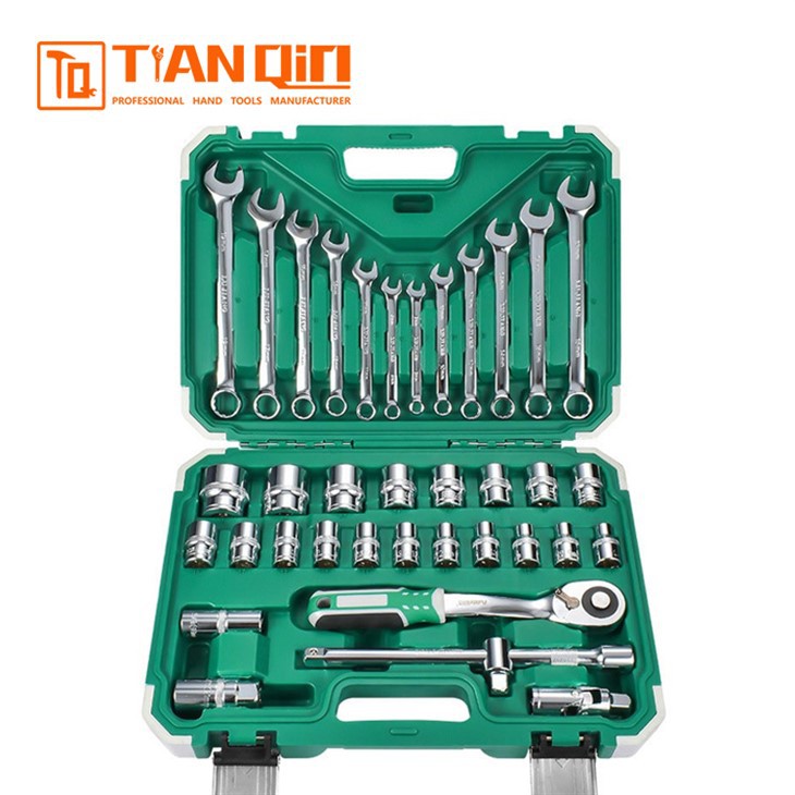 37 PCS Socket Wrench Set (72 Teeth)(Nickel Plating)